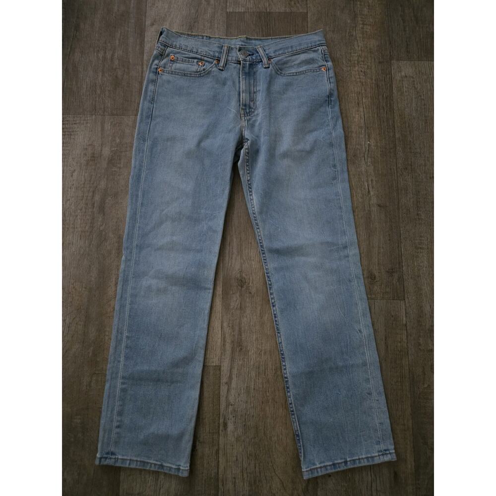 LEVI'S 514 Men's Straight Fit Jeans 31x30 Light Wash Blue Denim Cotton Stretch